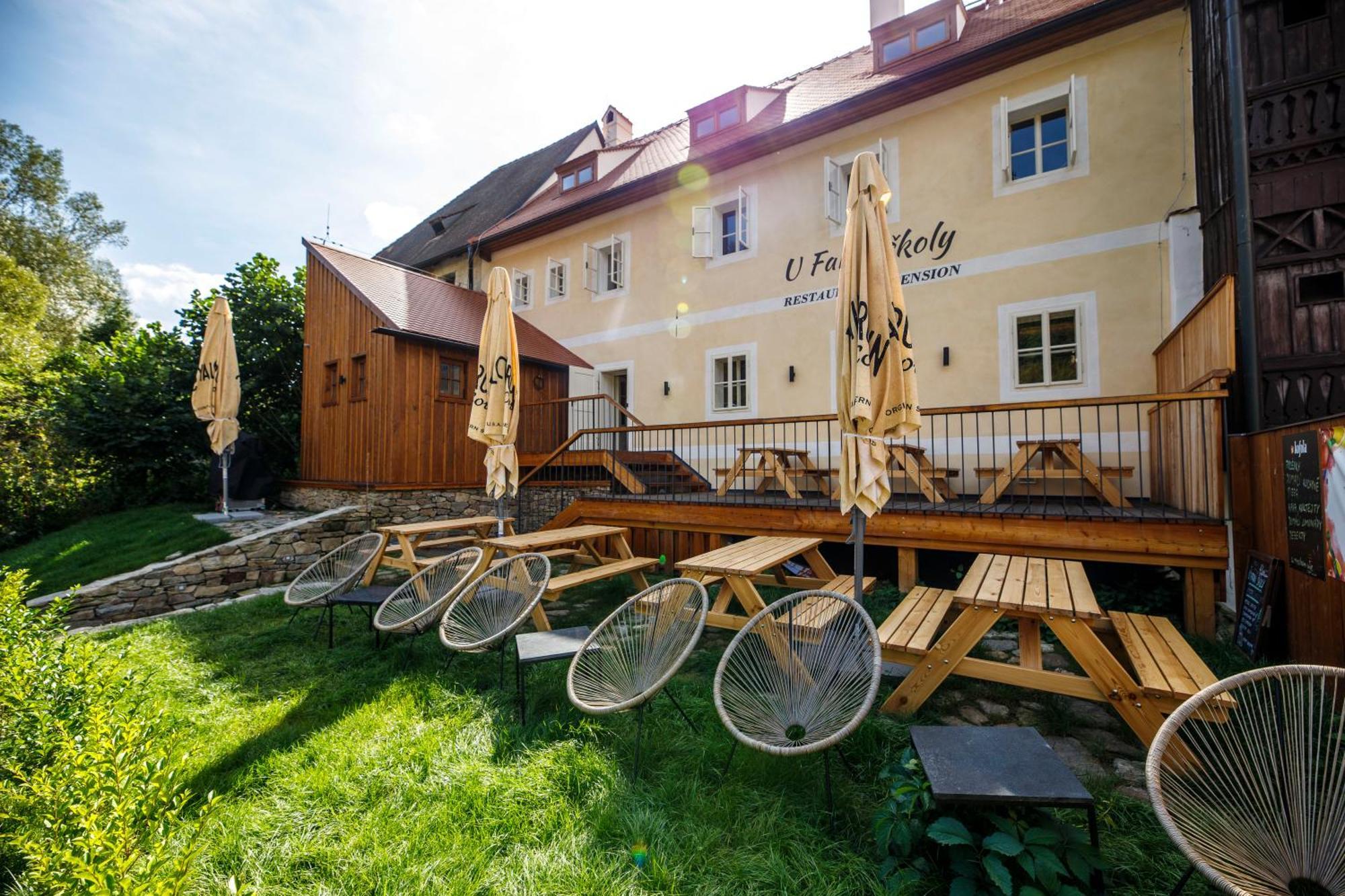 Pension U Farni Skoly Rožmberk nad Vltavou Exterior foto